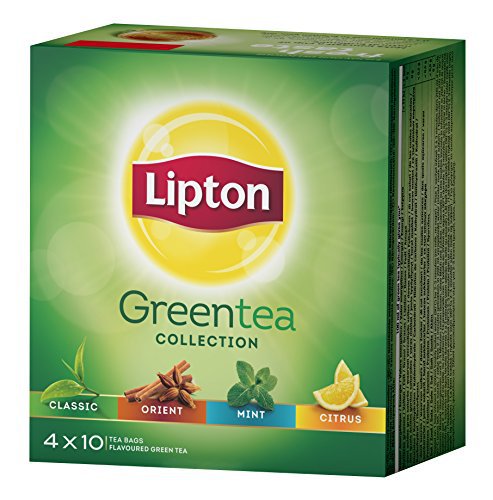 Чай зеленый Lipton Greentea Collection, 4х10 пак.