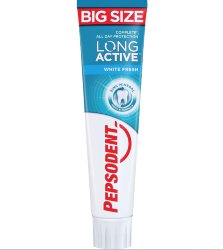 Зубная паста Pepsodent Big Size Long Active, white fresh, 125 мл.