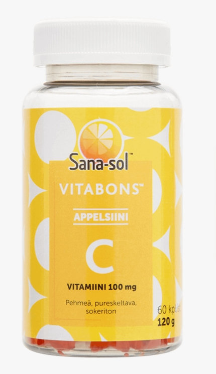 Витамин С 100mg Sana-sol Vitabons 60капс.