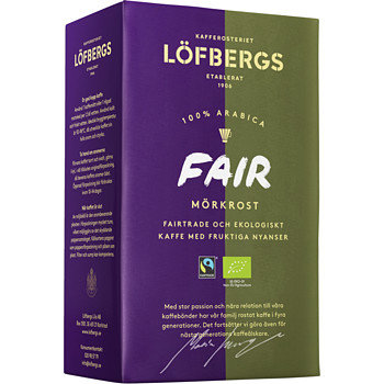 Кофе молотый Lofbergs Fair, 4 ст. обжарки, 500 гр.