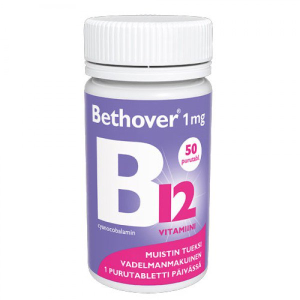 Витамин B12 Bethover 1mg, 100 шт.