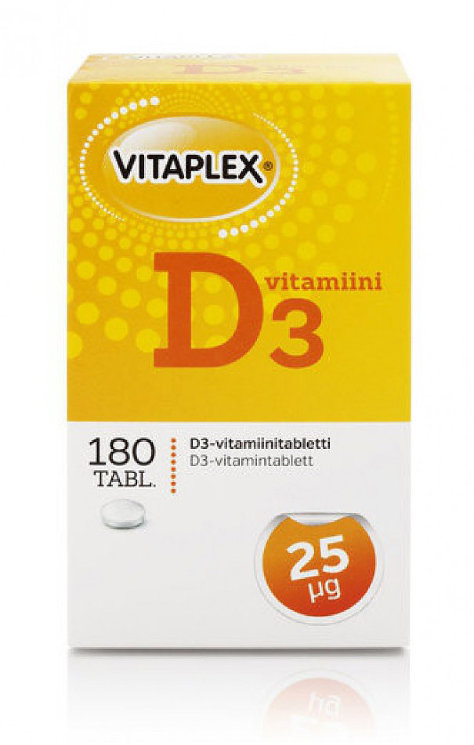 Витамин D3 Vitaplex, 180 табл.