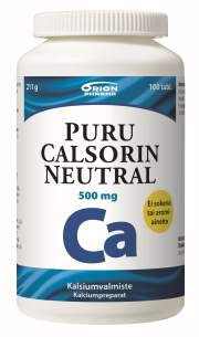 Кальций Puru Calsorin Neutral 500 mg, 100 табл.