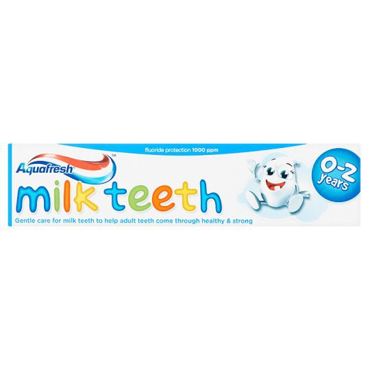 Aquafresh Milk Teeth Зубная паста для молочных зубов, 0-2 года, 50 мл.