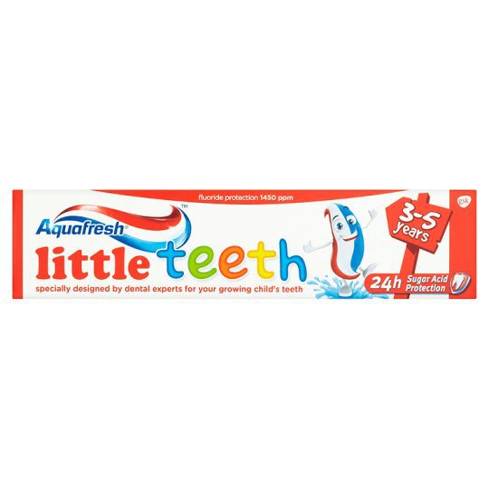 Aquafresh Little Teeth Зубная паста для молочных зубов для детей 3-5 лет, 50 мл.