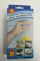 Перчатки одноразовые Disposable vinyl gloves, 10 шт