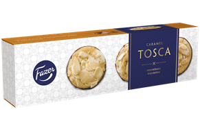 Печенье с миндалем Fazer Caramel Tosca, 80 гр.