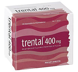 Трентал Trental 400 mg., 100 табл.