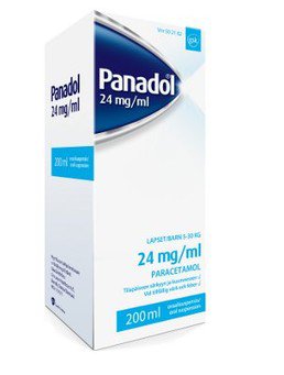 Panadol 24 mg, суспензия для детей, 200 мл.