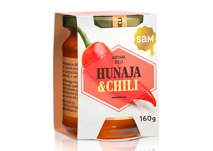 Мед с чили  Aroma Deli Hunaja&Chili, 160 гр.