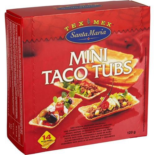 Тарталетки Santa Maria Mini Taco Tubs, 120 гр.