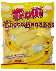 Конфеты зефирные Trolli Choco Bananas бананы, 150гр