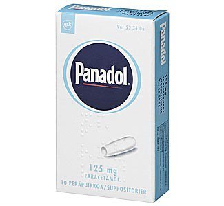 Свечи Panadol 125 mg, 10 шт