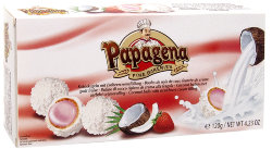 Конфеты Papagena, кокос и клубника, 120 гр.