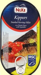 Копчёное филе сельди в томатном соусе NiXe Kippers Smoked Herring Fillets, 200 гр.