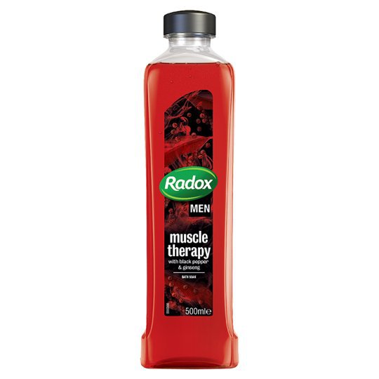 Пена для ванны Radox Men Muscle Therapy, с черным перцем и женьшенем для мужчин, 500 мл.
