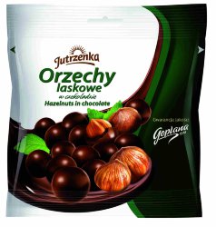 Фундук в темном шоколаде Jutrzenka orzechy, 80 гр