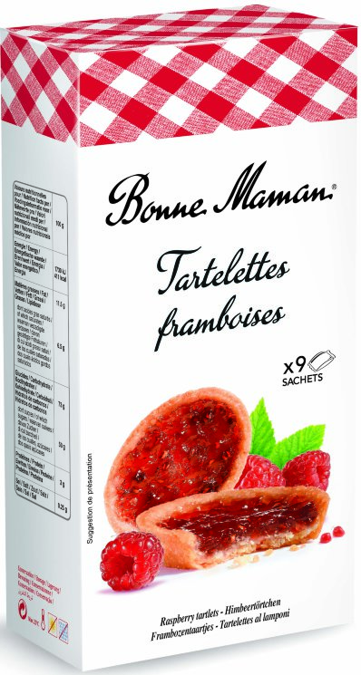 Печенье с малиной Bonne Maman Tartelette Framboises, 135 гр.