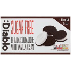 Печенье без сахара Diablo Sugar free Extra dark, 176 гр